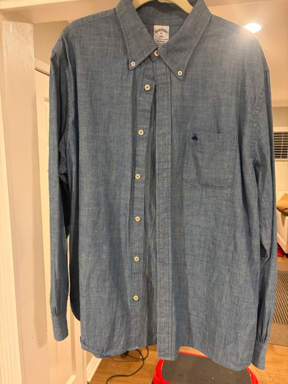 Brooks Brothers Light Blue Chambray Button-Down Shirt